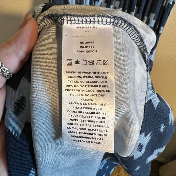 Pendleton Short Sleeve Patterned Midi Dress Size S - Picture 7 of 7